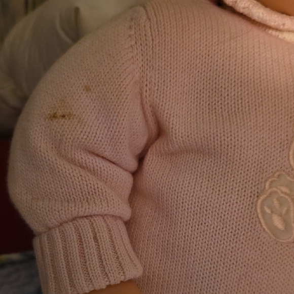 Adorable Pink Baby Doll with Knit Outfit - Picture 3 of 6
